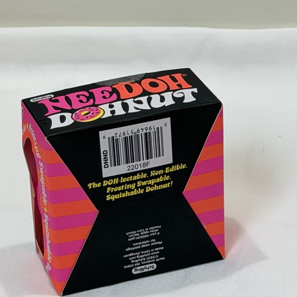 Schylling NeeDoh Donut PINK Nee Doh Sprinkles Authentic Dohnut Swapable Frosting - Picture 6 of 6